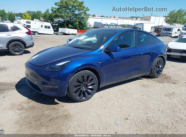 7SAYGDEF2SF309172 2025 TESLA MODEL Y Синий 