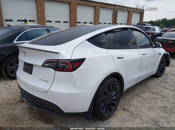 7SAYGDEF3NF362659 2022 TESLA MODEL Y White Հետևի աջ