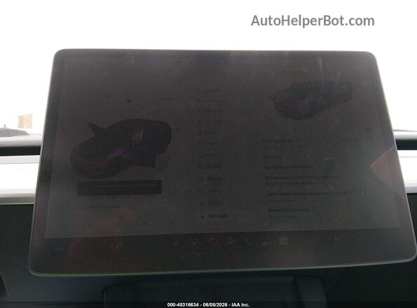 7SAYGDEF3NF362659 2022 TESLA MODEL Y White Հետևի նստատեղերի տեսք
