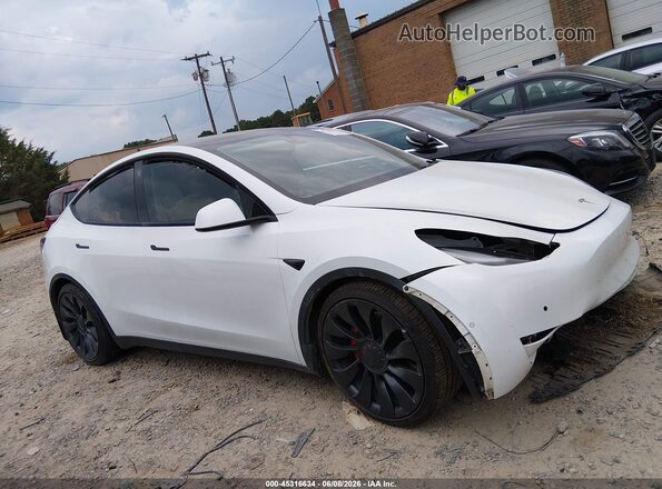 7SAYGDEF3NF362659 2022 TESLA MODEL Y White Առջևի վահանակի տեսք