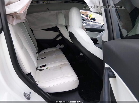 7SAYGDEF3NF362659 2022 TESLA MODEL Y White VIN կոդի պիտակի տեսք