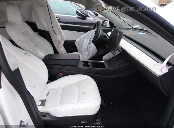 7SAYGDEF3NF362659 2022 TESLA MODEL Y White Սալոնի դիմացի տեսք