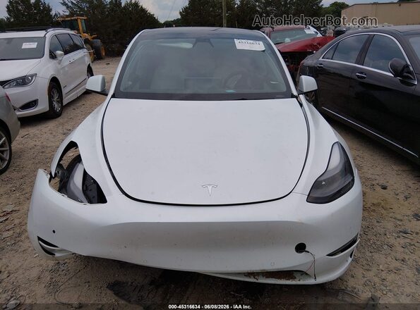 7SAYGDEF3NF362659 2022 TESLA MODEL Y White Հետևի տեսք
