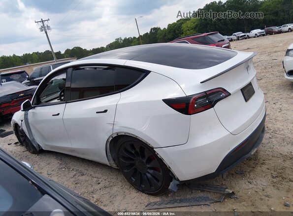 7SAYGDEF3NF362659 2022 TESLA MODEL Y White Սարքավորումների վահանակի տեսք