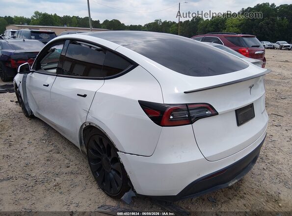 7SAYGDEF3NF362659 2022 TESLA MODEL Y White Հետևի ձախ