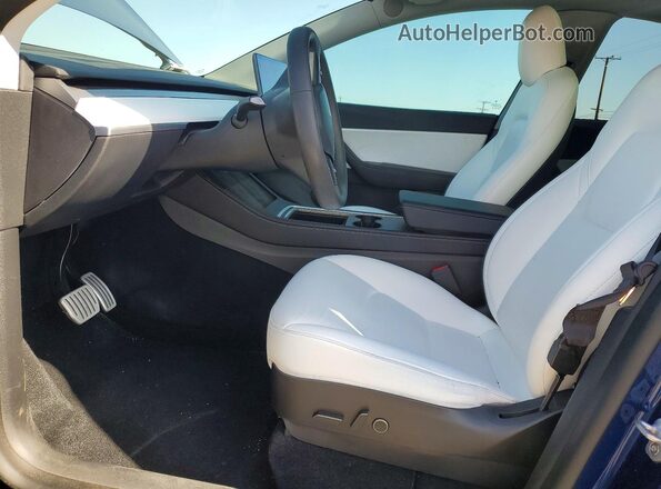7SAYGDEF3NF489461 2022 TESLA MODEL Blue Սալոնի դիմացի տեսք
