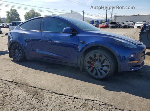 7SAYGDEF3NF489461 2022 TESLA MODEL Blue Առջևի աջ