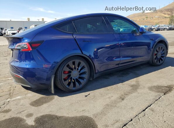 7SAYGDEF3NF489461 2022 TESLA MODEL Blue Հետևի աջ