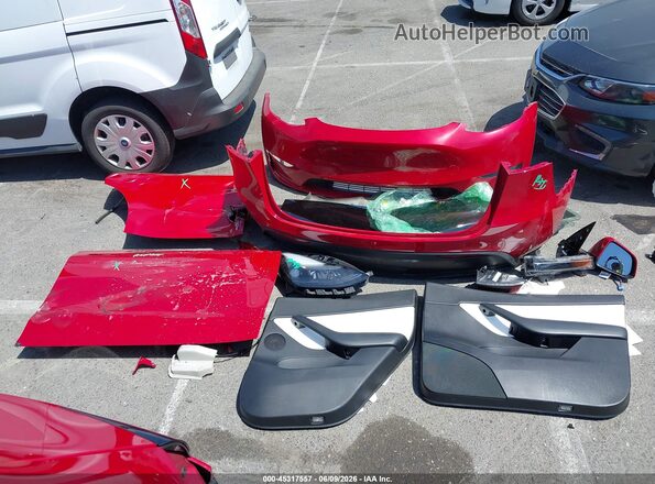 7SAYGDEF4NF491137 2022 TESLA MODEL Y Красный Вид щитка приборов