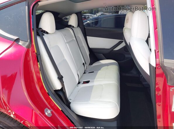 7SAYGDEF4NF491137 2022 TESLA MODEL Y Красный Вид наклейки с VIN-кодом