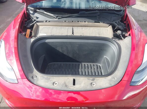 7SAYGDEF4NF513993 2022 TESLA MODEL Y Red Rear view