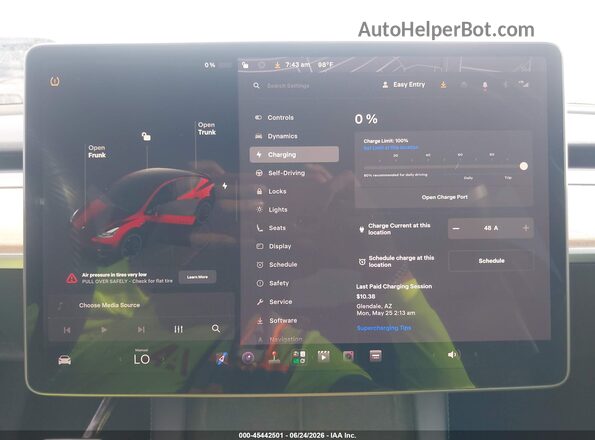7SAYGDEF4NF513993 2022 TESLA MODEL Y Red 