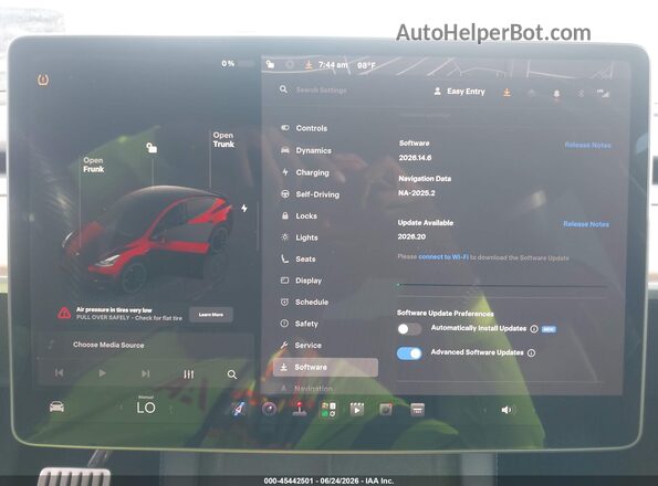 7SAYGDEF4NF513993 2022 TESLA MODEL Y Red 