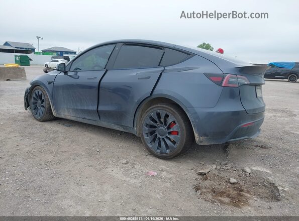 7SAYGDEF4NF540644 2022 TESLA MODEL Y Gray Trasero izquierdo