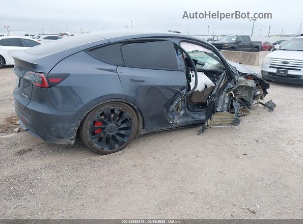 7SAYGDEF4NF540644 2022 TESLA MODEL Y Gray Trasero derecho