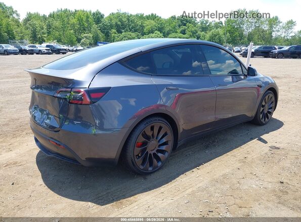 7SAYGDEF4PF859710 2023 TESLA MODEL Y Gray Rear right