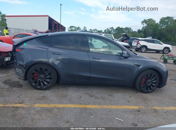 7SAYGDEF4PF861702 2023 TESLA MODEL Y Gray წინა პანელის ხედი