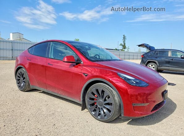7SAYGDEF4RA284248 2024 TESLA MODEL Red წინა მარჯვენა