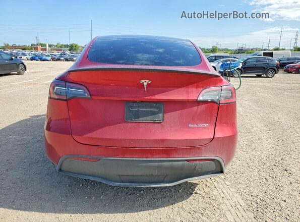 7SAYGDEF4RA284248 2024 TESLA MODEL Red უკანა ხედი