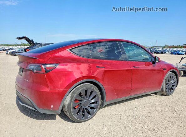 7SAYGDEF4RA284248 2024 TESLA MODEL Red უკანა მარჯვენა