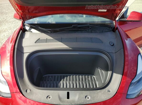 7SAYGDEF4RA284248 2024 TESLA MODEL Red უკანა სალონის ხედი