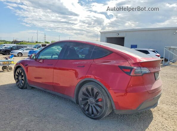 7SAYGDEF4RA284248 2024 TESLA MODEL Red უკანა მარცხენა