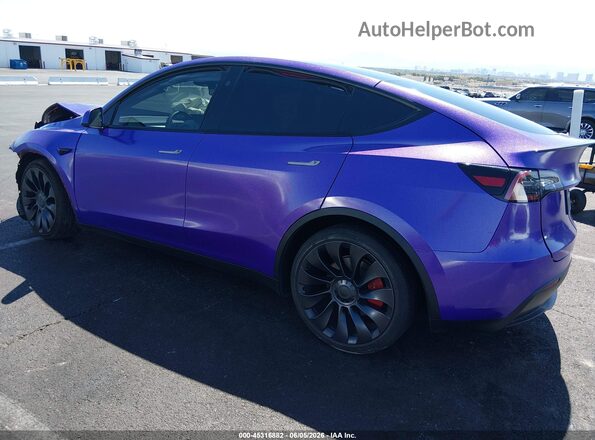7SAYGDEF4RF158975 2024 TESLA MODEL Y Фиолетовый Задняя левая четверть
