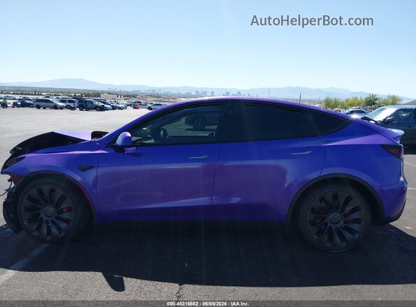 7SAYGDEF4RF158975 2024 TESLA MODEL Y Фиолетовый Панорамный вид салона 360°