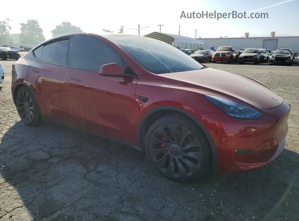 7SAYGDEF4SF304815 2025 TESLA MODEL Red 