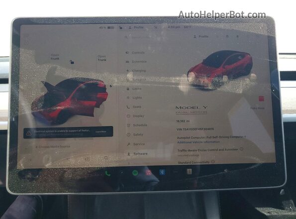 7SAYGDEF4SF304815 2025 TESLA MODEL Red 