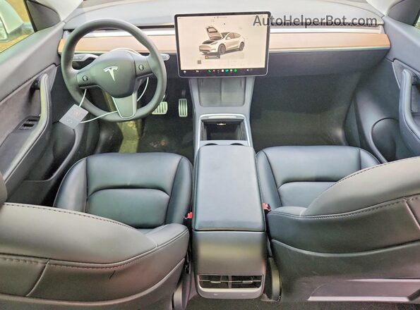 7SAYGDEF5NF454114 2022 TESLA MODEL White Vista del salpicadero