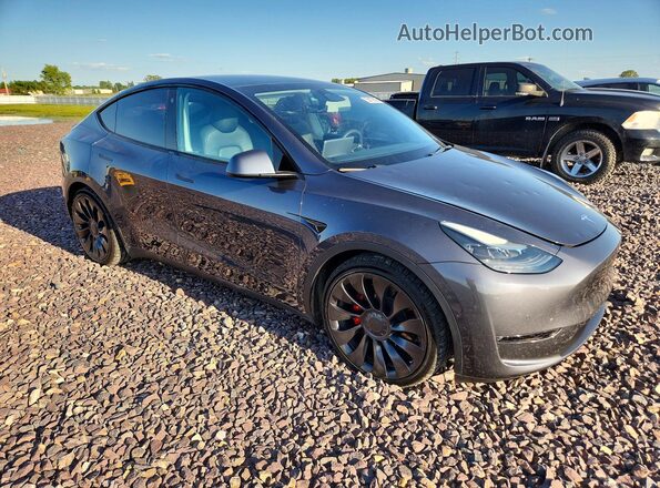 7SAYGDEF5NF549207 2022 TESLA MODEL Gray Передня права чверть
