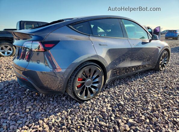 7SAYGDEF5NF549207 2022 TESLA MODEL Gray Задня права чверть