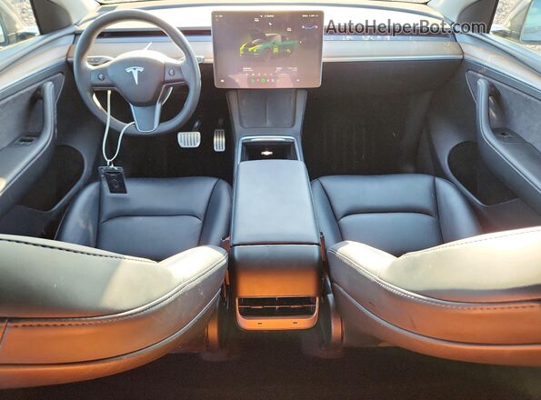 7SAYGDEF5NF549207 2022 TESLA MODEL Gray Вид панелі приладів