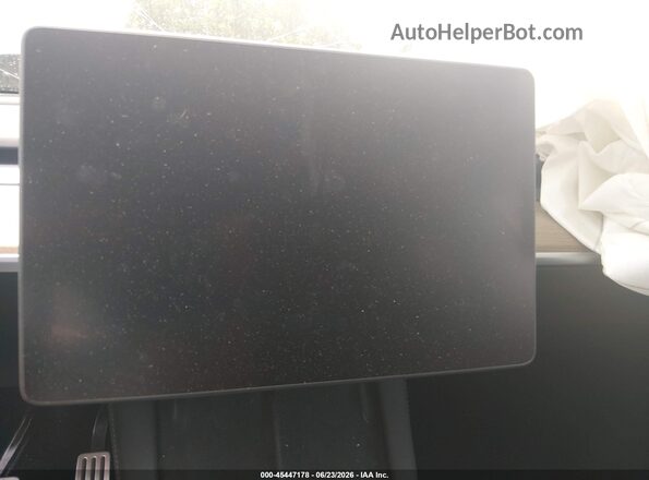 7SAYGDEF5PF880338 2023 TESLA MODEL Y Gray Widok tylnych siedzeń