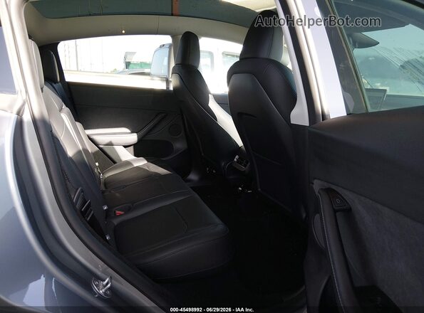 7SAYGDEF5SA363076 2025 TESLA MODEL Y Gray Vista de la etiqueta del VIN