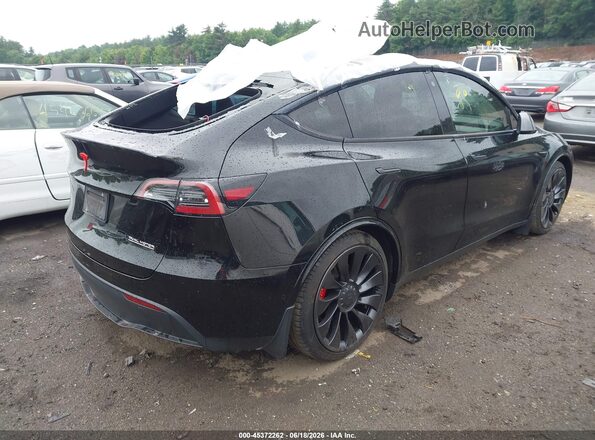 7SAYGDEF6NF397938 2022 TESLA MODEL Y Черный Задняя правая четверть
