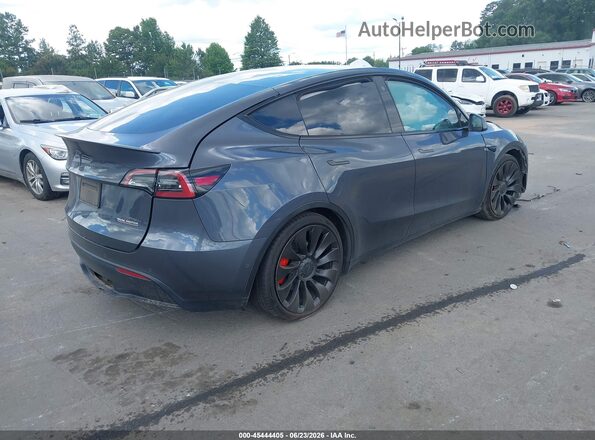 7SAYGDEF6NF448032 2022 TESLA MODEL Y Серый Задняя правая четверть
