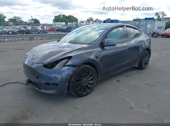 7SAYGDEF6NF448032 2022 TESLA MODEL Y Серый Передняя левая четверть