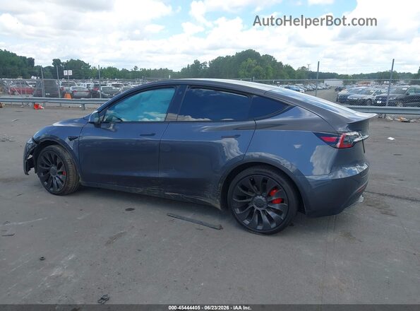 7SAYGDEF6NF448032 2022 TESLA MODEL Y Серый Вид задней части салона