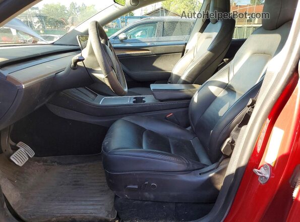 7SAYGDEF6NF523988 2022 TESLA MODEL Red Vista interior delantera