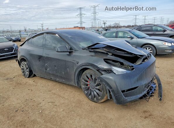 7SAYGDEF6PF662358 2023 TESLA MODEL Черный Передняя правая четверть