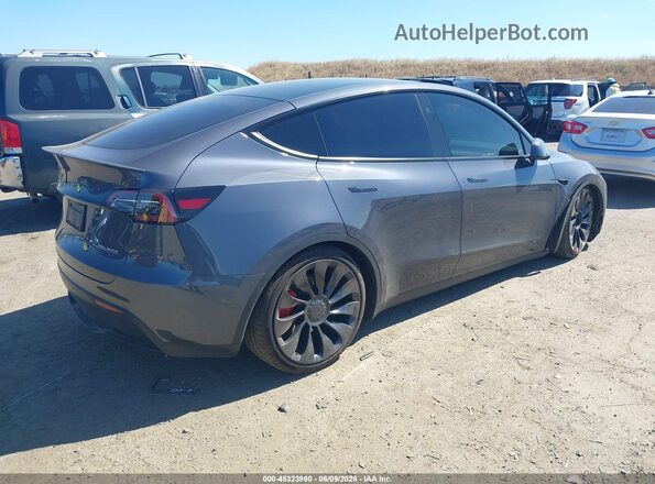 7SAYGDEF6PF812307 2023 TESLA MODEL Y Серый Задняя правая четверть