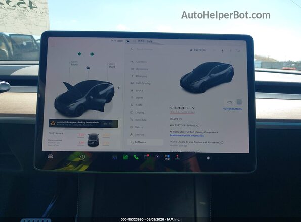 7SAYGDEF6PF812307 2023 TESLA MODEL Y Серый 