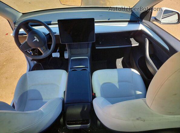 7SAYGDEF6PF936786 2023 TESLA MODEL White Առջևի վահանակի տեսք