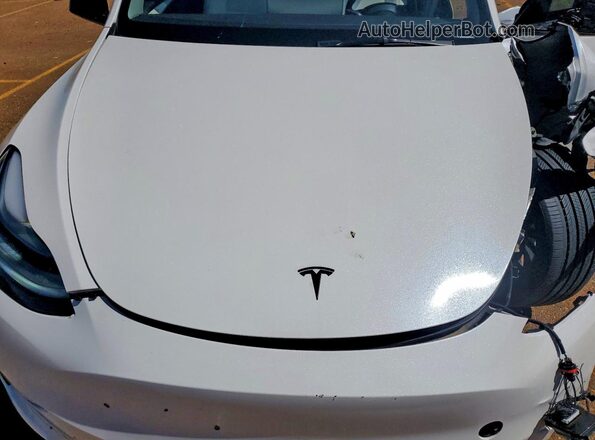 7SAYGDEF6SA378086 2025 TESLA MODEL White უკანა სალონის ხედი