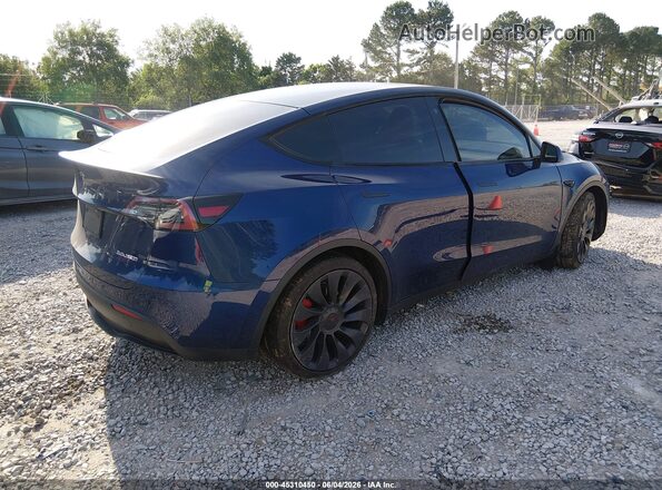 7SAYGDEF7NF310239 2022 TESLA MODEL Y Blue უკანა მარჯვენა