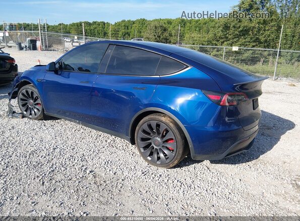7SAYGDEF7NF310239 2022 TESLA MODEL Y Blue უკანა მარცხენა