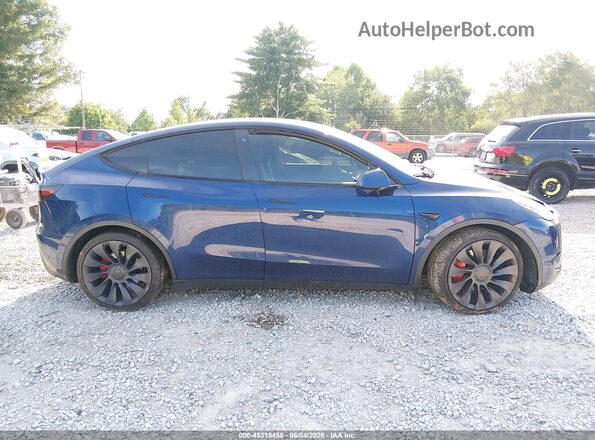 7SAYGDEF7NF310239 2022 TESLA MODEL Y Blue ხელსაწყოთა პანელის ხედი