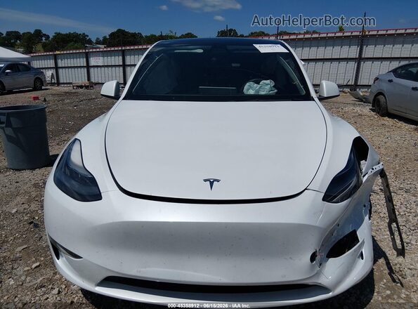 7SAYGDEF7NF326490 2022 TESLA MODEL Y White წინა პანელის ხედი